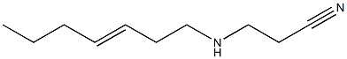 3-(3-Heptenylamino)propiononitrile Struktur