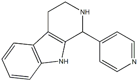 1,2,3,4-Tetrahydro-1-(4-pyridyl)-9H-pyrido[3,4-b]indole Struktur