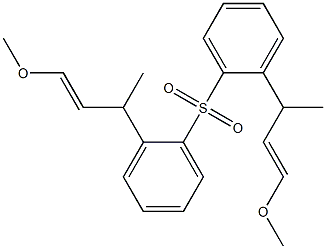 (1-Methyl-3-methoxy-2-propenyl)phenyl sulfone Struktur