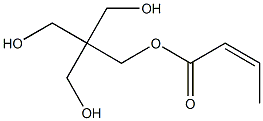 (Z)-2-Butenoic acid 3-hydroxy-2,2-bis(hydroxymethyl)propyl ester Struktur