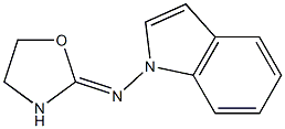 1-(Oxazolidin-2-ylideneamino)-1H-indole Struktur