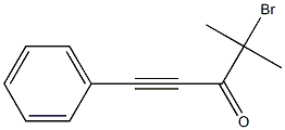 4-Methyl-4-bromo-1-phenyl-1-pentyn-3-one Struktur