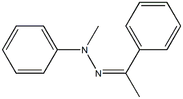 Acetophenone methyl(phenyl)hydrazone Struktur