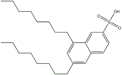 6,8-Dioctyl-2-naphthalenesulfonic acid Struktur