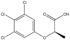 [R,(+)]-2-(3,4,5-Trichlorophenoxy)propionic acid Struktur