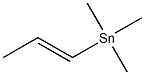 Trimethyl(1-propenyl)stannane Struktur