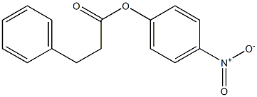 Benzenepropionic acid 4-nitrophenyl ester Struktur