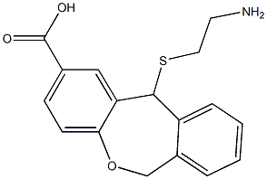 11-[[2-(Amino)ethyl]thio]-6,11-dihydrodibenz[b,e]oxepin-2-carboxylic acid Struktur