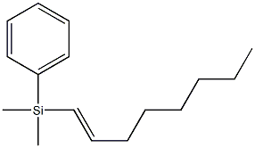 (E)-1-(Phenyldimethylsilyl)-1-octene Struktur