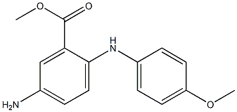 5-Amino-2-(p-anisidino)benzoic acid methyl ester Struktur