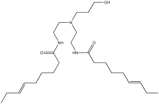 N,N'-[3-Hydroxypropyliminobis(2,1-ethanediyl)]bis(6-nonenamide) Struktur