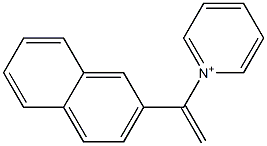 1-[1-(2-Naphtyl)ethenyl]pyridinium Struktur