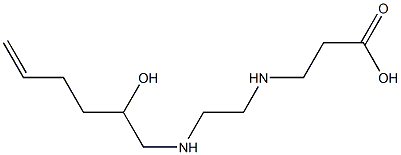 3-[N-[2-[N-(2-Hydroxy-5-hexenyl)amino]ethyl]amino]propionic acid Struktur