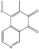 5-Methoxy-6-methylisoquinoline-7,8-dione Struktur