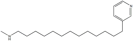 N-Methyl-13-(3-pyridyl)-1-tridecanamine Struktur