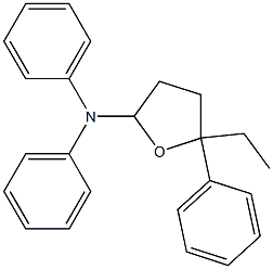 5,N,N-Triphenyl-5-ethyl-2-oxolanamine Struktur