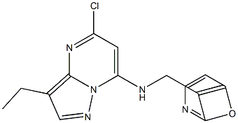 (5-Chloro-3-ethyl-pyrazolo[1,5-a]pyrimidin-7-yl)-(1-oxy-pyridin-3-ylmethyl)-amine Struktur