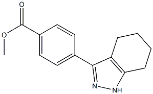 METHYL 4-(4,5,6,7-TETRAHYDRO-1H-INDAZOL-3-YL)BENZOATE Struktur