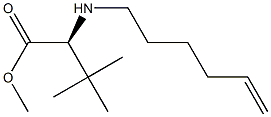 L-VALINE, N-5-HEXEN-1-YL-3-METHYL-, METHYL ESTER Struktur