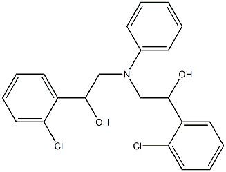 1-(2-CHLORO-PHENYL)-2-([2-(2-CHLORO-PHENYL)-2-HYDROXY-ETHYL]-PHENYL-AMINO)-ETHANOL Struktur