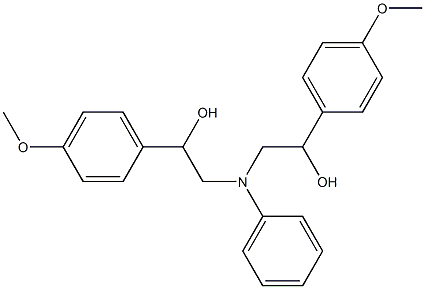 2-([2-HYDROXY-2-(4-METHOXY-PHENYL)-ETHYL]-PHENYL-AMINO)-1-(4-METHOXY-PHENYL)-ETHANOL Struktur