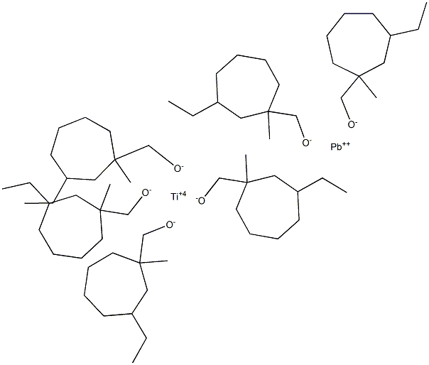 Lead titanium 2-ethylhexano-isopropoxide, 50% w/v in isopropanol, 99% (metals basis) Struktur