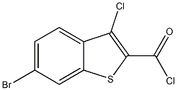 6-bromo-3-chloro-1-benzothiophene-2-carbonyl chloride Struktur