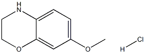 7-METHOXY-3,4-DIHYDRO-2H-BENZO[B][1,4]OXAZINE HYDROCHLORIDE Struktur