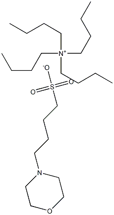 Tetrabutylammonium 4-(n-morpholino)butane sulfonate Struktur