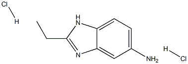 2-Ethyl-1H-benzoimidazol-5-ylaminedihydrochloride Struktur