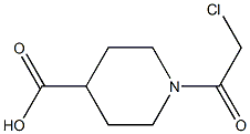 1-(2-Chloroacetyl)-4-piperidinecarboxylic acid Struktur