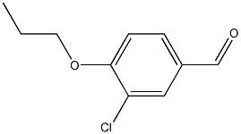 3-Chloro-4-propoxybenzaldehyde Struktur