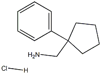 C-(1-Phenyl-cyclopentyl)-methylamine hydrochloride Struktur