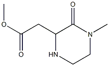 Methyl 2-(4-methyl-3-oxo-2-piperazinyl)acetate Struktur