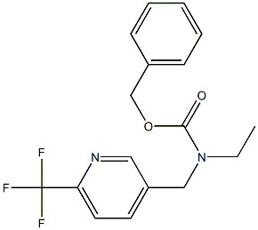 benzyl ethyl((6-(trifluoromethyl)pyridin-3-yl)methyl)carbamate Struktur