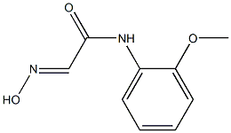 (E)-2-(hydroxyimino)-N-(2-methoxyphenyl)acetamide Struktur