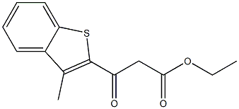 ethyl 3-(3-methylbenzo[b]thiophen-2-yl)-3-oxopropanoate Struktur