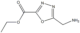 5-Aminomethyl-[1,3,4]oxadiazole-2-carboxylic acid ethyl ester Struktur