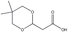 2-(5,5-Dimethyl-1,3-dioxan-2-yl)aceticacid Struktur