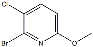 2-Bromo-3-chloro-6-methoxypyridine Struktur