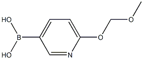 6-(methoxymethoxy)pyridin-3-ylboronic acid Struktur