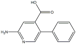 2-Amino-5-phenyl-4-pyridinecarboxylic acid Struktur