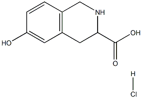 6-Hydroxy-1,2,3,4-tetrahydro-3-isoquinolinecarboxylic acid Hydrochloride Struktur