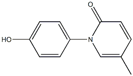 1-(4-hydroxy-phenyl)-5-methyl-1H-pyridine-2-one Struktur