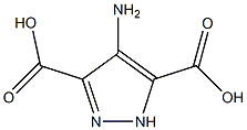 4-amino-1H-pyrazole-3,5-dicarboxylic acid Struktur