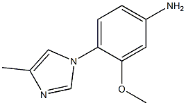 3-methoxy-4-(4-methyl-1H-imidazol-1-yl)aniline Struktur