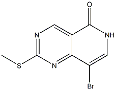 8-bromo-2-(methylthio)pyrido[4,3-d]pyrimidin-5(6H)-one Struktur