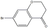 7-bromo-2,3-dihydro-4H-chromen-4-one Struktur