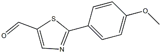 2-(4-methoxyphenyl)-1,3-thiazole-5-carbaldehyde Struktur