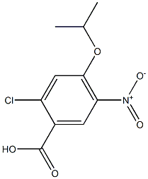 2-chloro-4-isopropoxy-5-nitrobenzoic acid Struktur